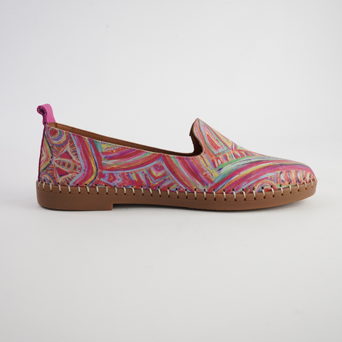 Airlie Kaleidoscope Multi Leather Flats - SALA | Shouz