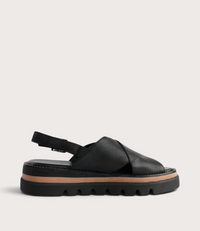 Sasi Black Leather Sandals