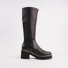 Bellame Black Leather Knee High Boots