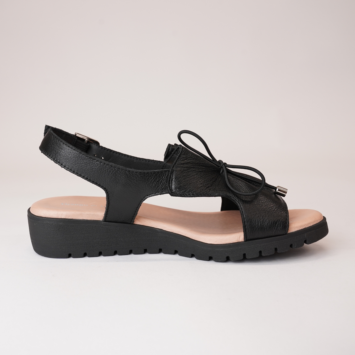 Malika Black Leather Sandals - DJANGO AND JULIETTE | Shouz