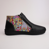 Regan Black Picasso Leather Ankle Boots