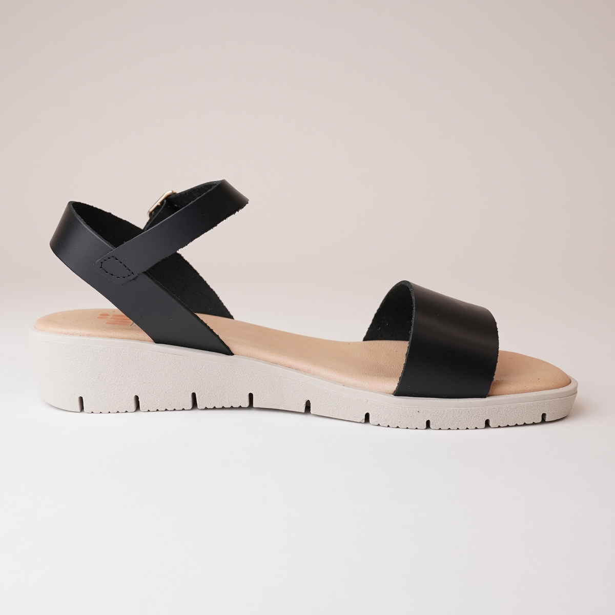 Bella Black Leather Sandals - NU BY NEO | Shouz