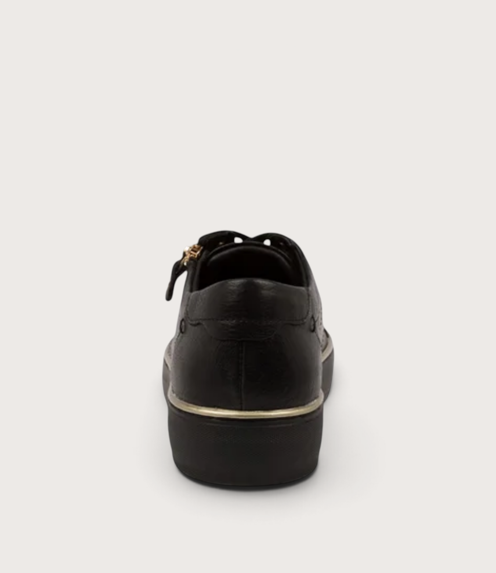 Froggy Black Leather Sneakers