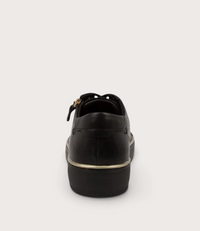 Froggy Black Leather Sneakers