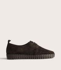 Huston Choc Suede Leather Sneakers