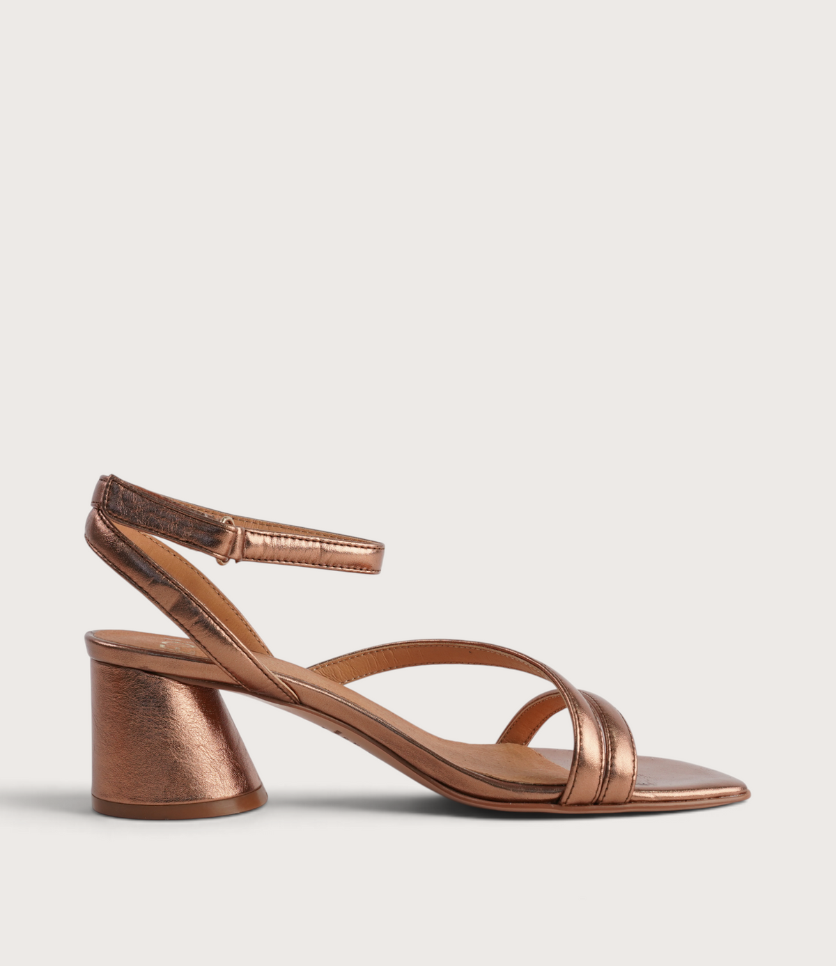 Petricia Copper Leather Heels