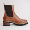 Linear Brandy Leather Chelsea Boots