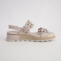Carola Almond Leather Sandals