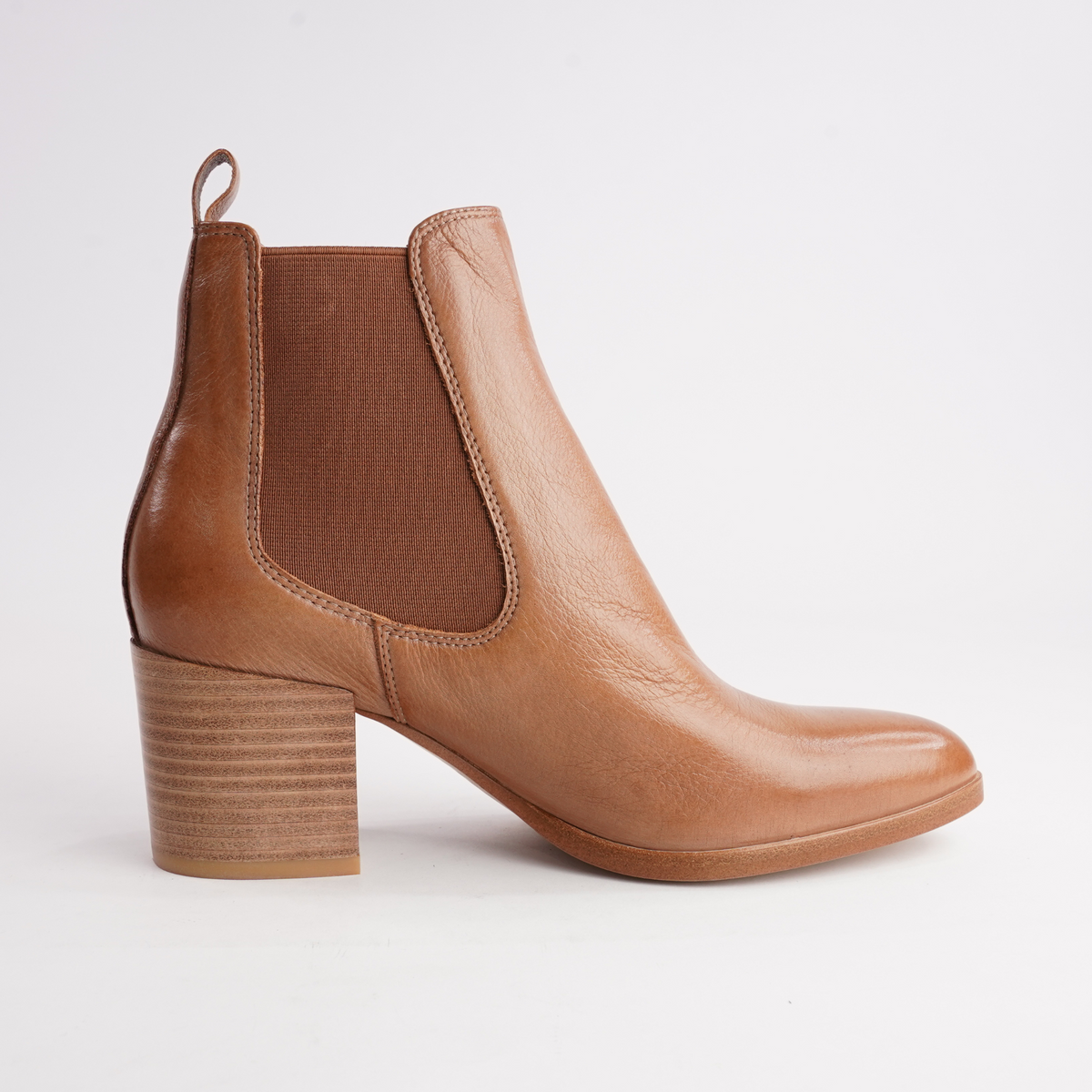 Zubia Tan/ Natural Leather Ankle Boots - DJANGO AND JULIETTE | Shouz