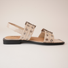 Savina Latte Patent Leather Sandals