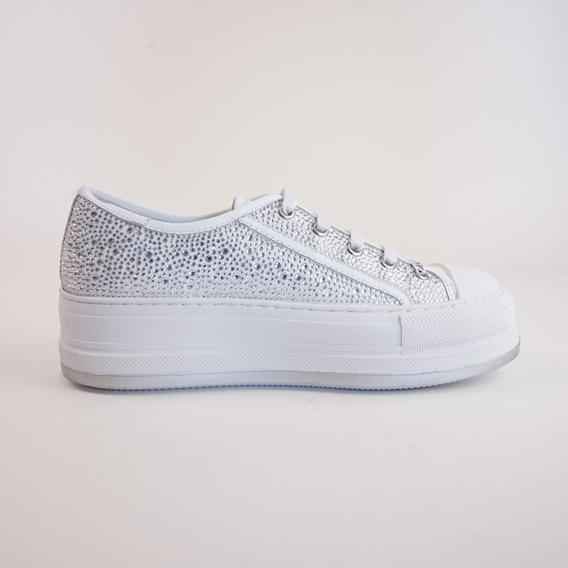 Gillers White/ Silver Jewels Sneakers