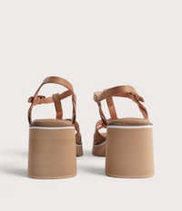 Jerseys Tan Leather Heels