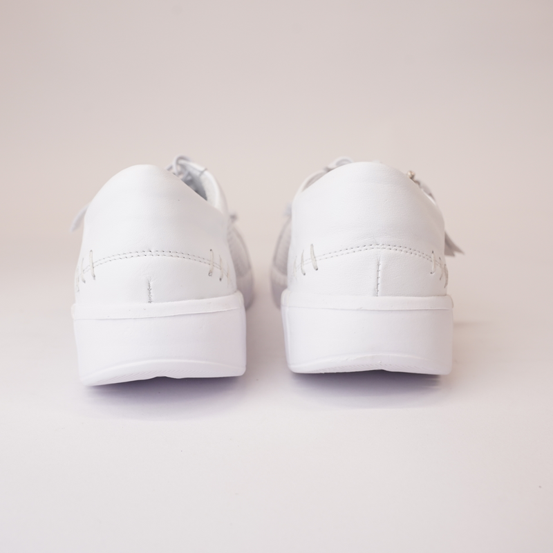 Billy White Leather Sneakers