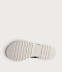 Harlows Milk/ Black Leather Sandals