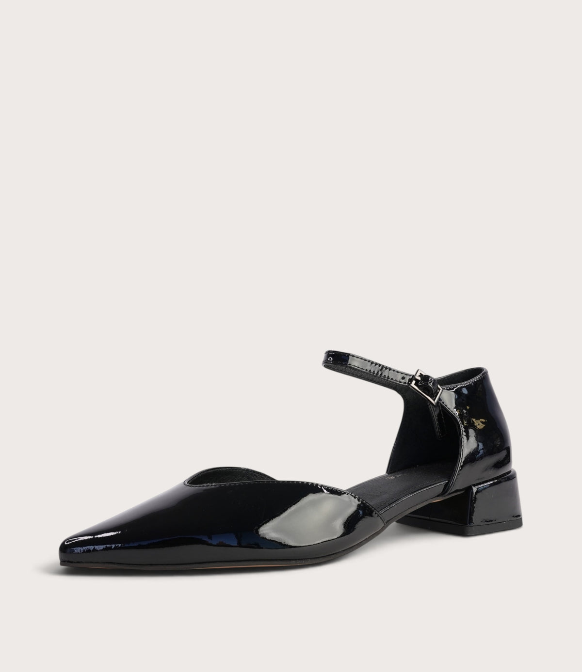 Munich Black Patent Leather Flats