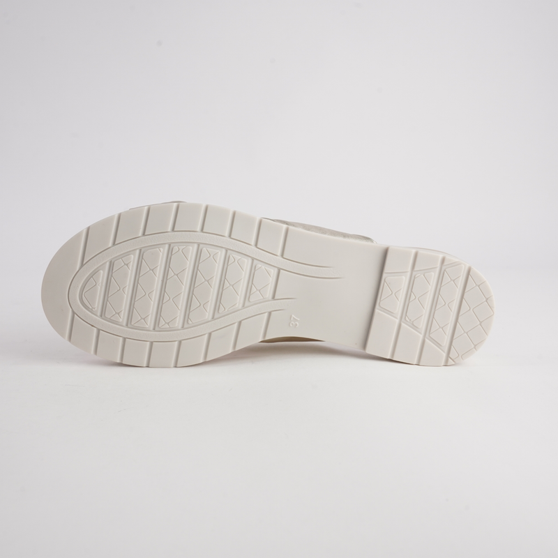 Winona Platino Leather Slides