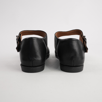 Luna Black Leather Sandals