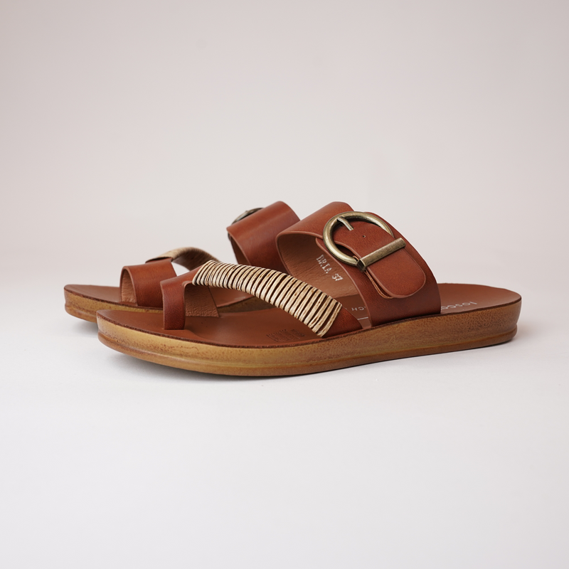 Bria Cognac Sandals