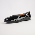 Paydes Black Patent/ Black Leather Flats