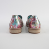Ariah Aqua Red Metallic Leather Loafers