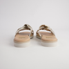 Winona Platino Leather Slides