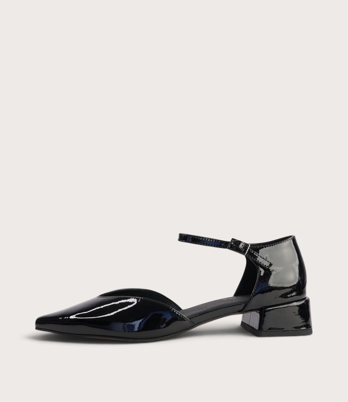 Munich Black Patent Leather Flats