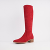 Timothie Ruby Suede Knee High Boots