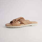Winona Camel Cab Leather Slides