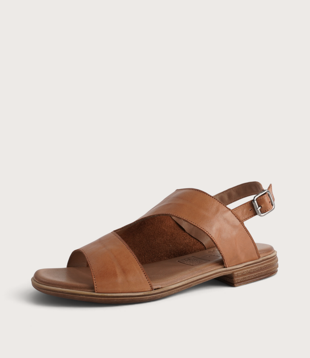 Mikey Coconut Leather Sandals