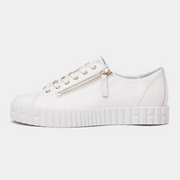 Osloe White Leather Sneakers