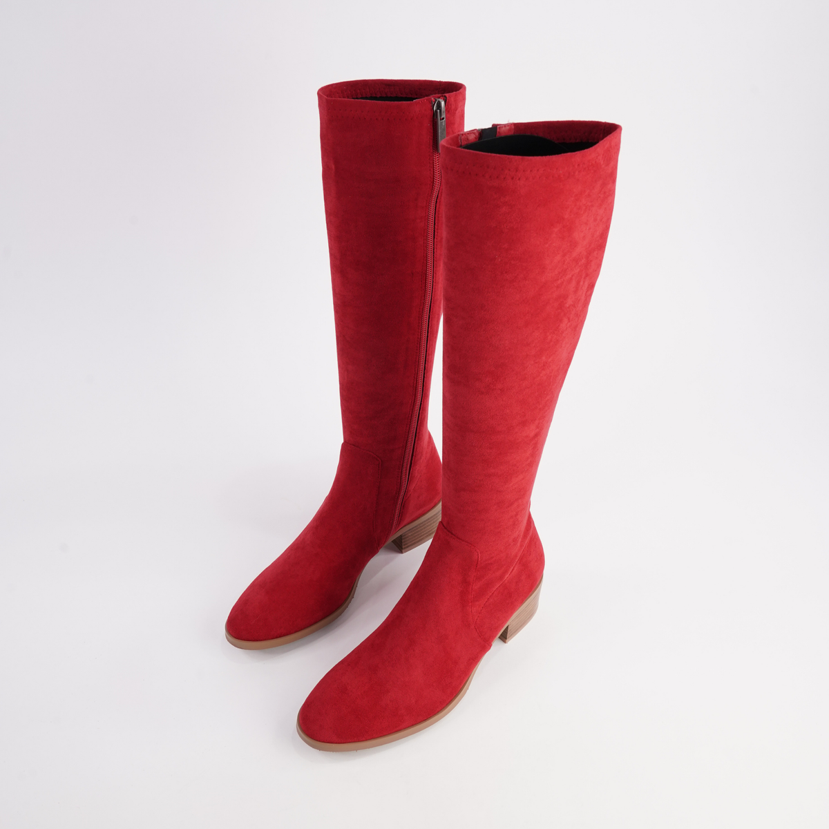 Timothie Ruby Suede Knee High Boots