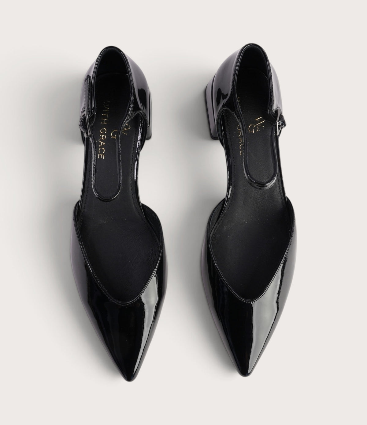 Munich Black Patent Leather Flats