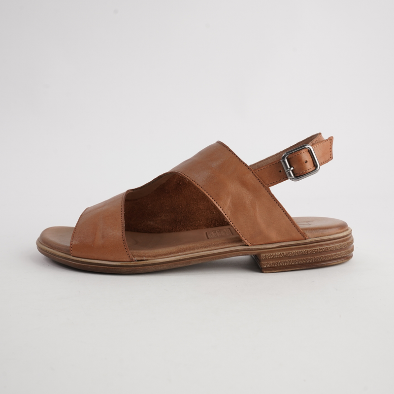 Mikey Coconut Leather Sandals