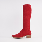 Timothie Ruby Suede Knee High Boots - DJANGO AND JULIETTE | Shouz