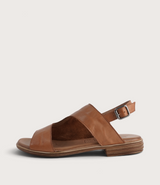 Mikey Coconut Leather Sandals