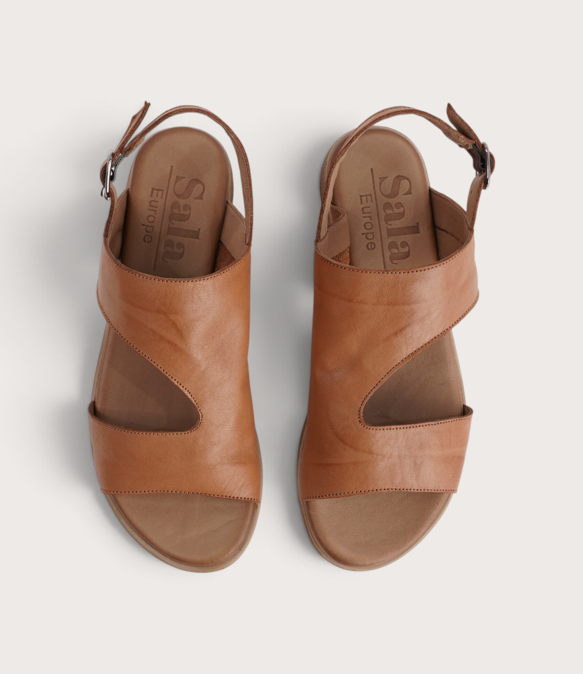 Mikey Coconut Leather Sandals