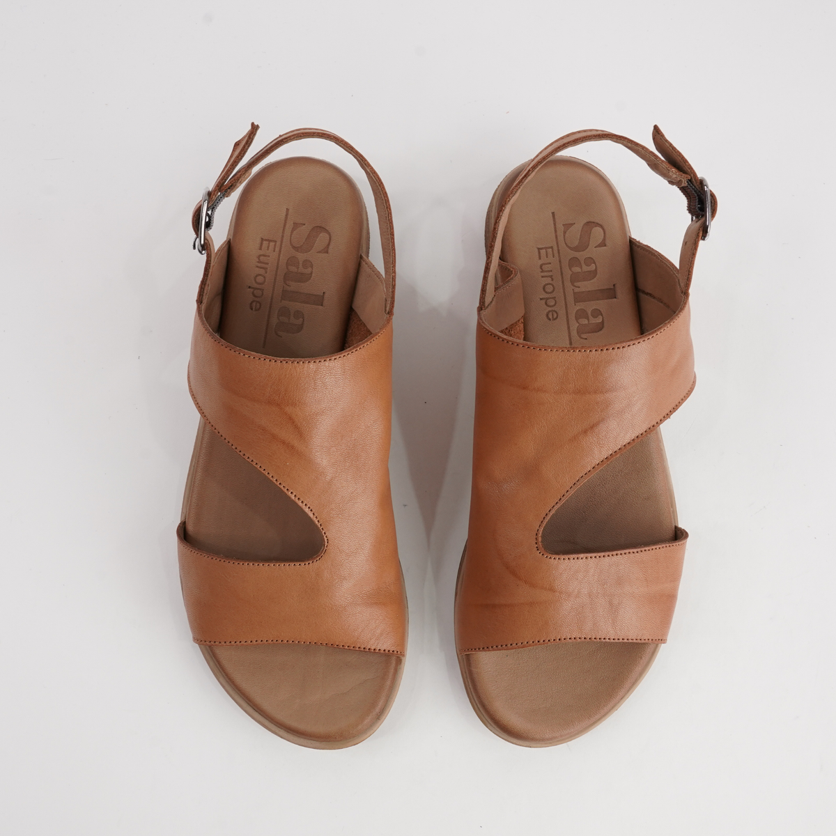 Mikey Coconut Leather Sandals - SALA | Shouz