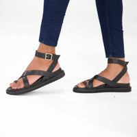 Zinnia Black Sandals