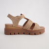 Rhodesy Coffee Raffia/ Dark Tan Leather Sandals
