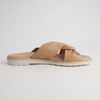 Winona Camel Cab Leather Slides