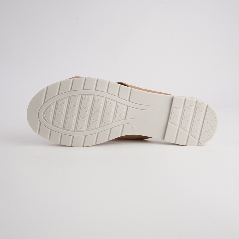 Winona Camel Cab Leather Slides