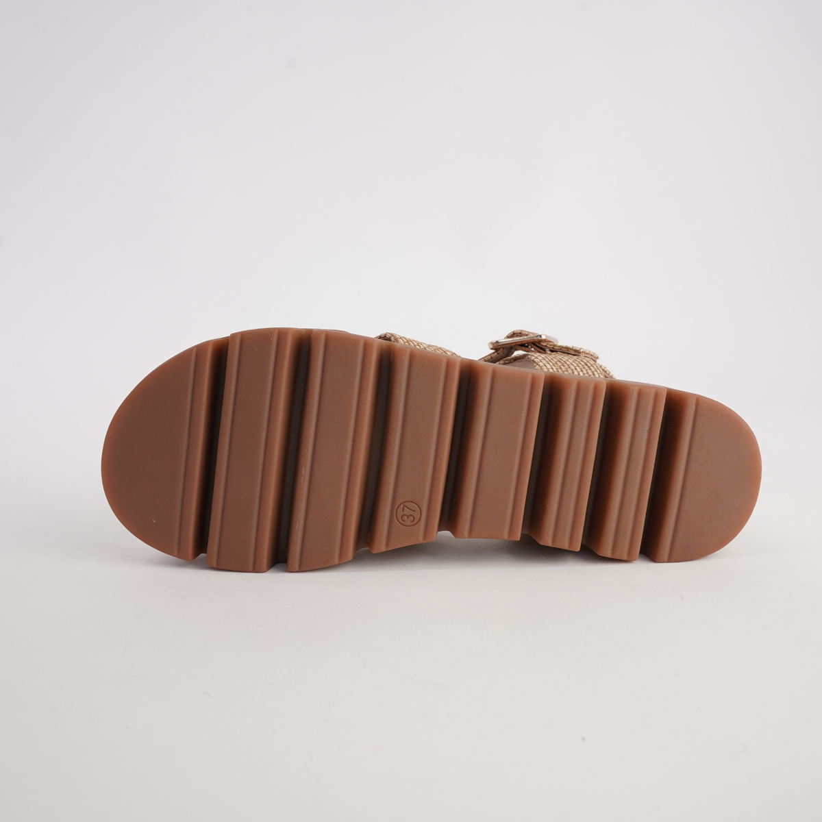 Rhodesy Coffee Raffia/ Dark Tan Leather Sandals - DJANGO AND JULIETTE | Shouz