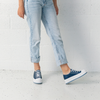 Gillers Blue Distress Denim/ Jewel Sneakers