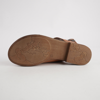Mikey Coconut Leather Sandals