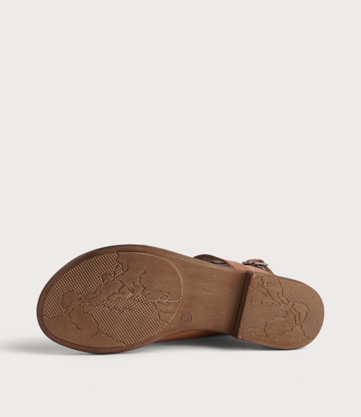 Mikey Coconut Leather Sandals