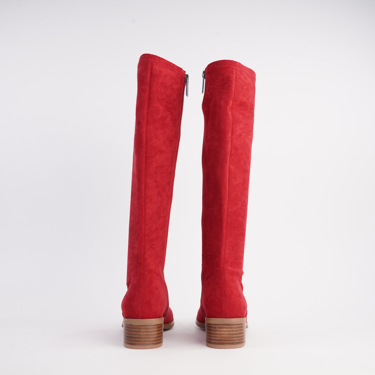 Timothie Ruby Suede Knee High Boots
