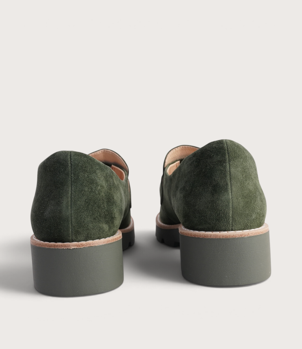 Dorte Olive Suede/ Olive Sole Loafers