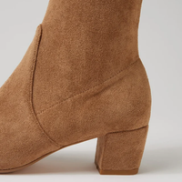 Hartful Light Choc Stretch Microsuede Boots - DJANGO AND JULIETTE | Shouz