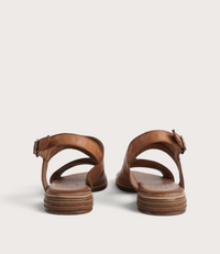Mikey Coconut Leather Sandals