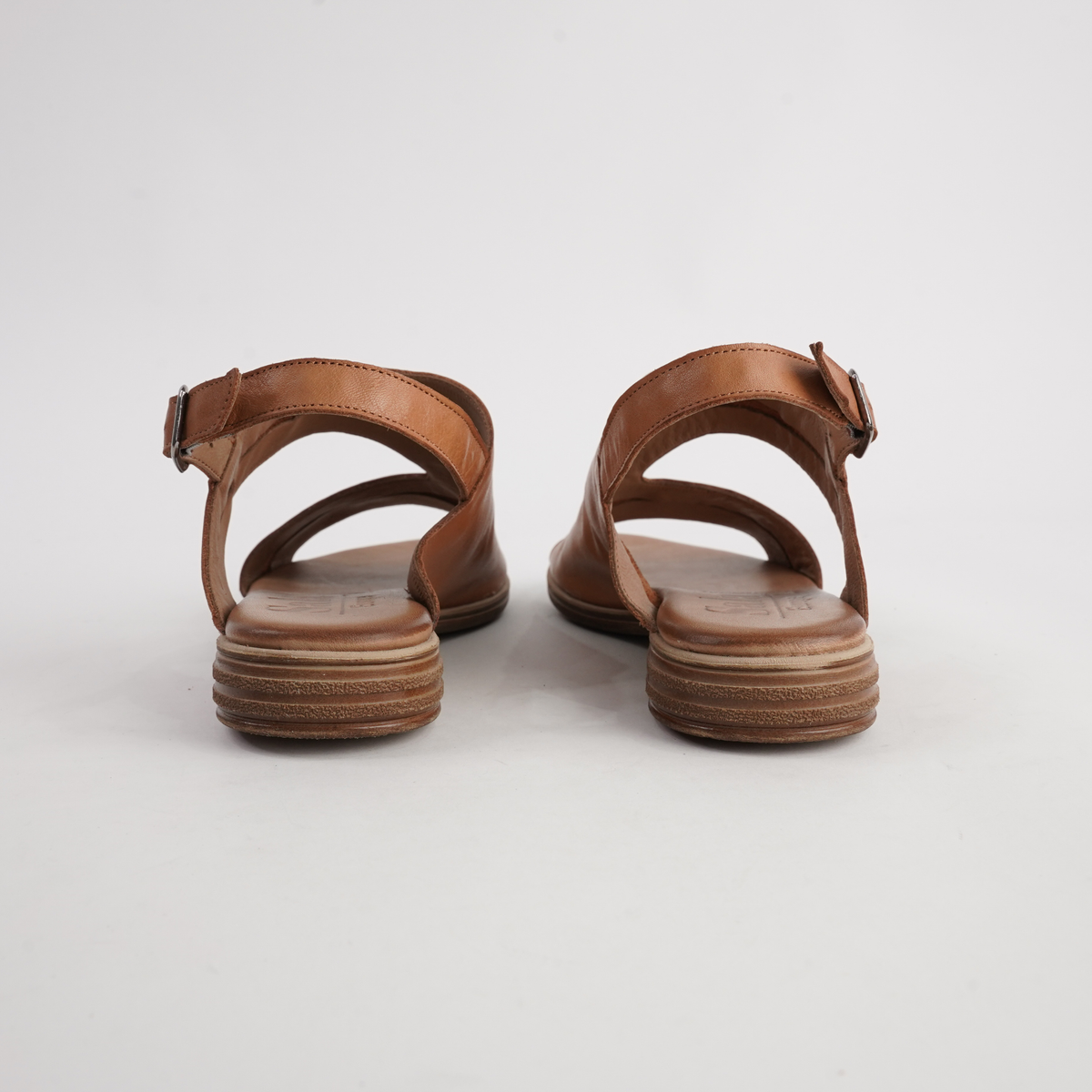 Mikey Coconut Leather Sandals - SALA | Shouz